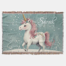 Unicorn throw Blanket