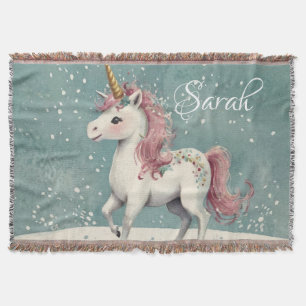 Unicorn throw Blanket