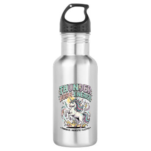 Unicorn Thunder Horn Energy Retro Style Product Gr 532 Ml Water Bottle