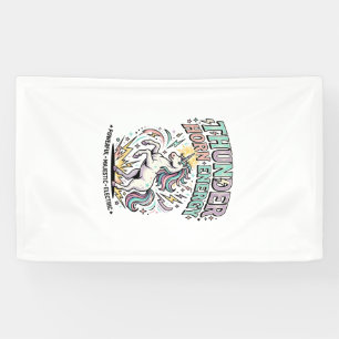 Unicorn Thunder Horn Energy Retro Style Product Gr Banner