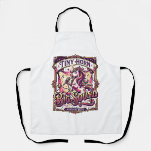 Unicorn Tiny Horn Big Sound Stylish Merch Design_1 Apron