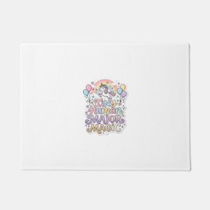 Unicorn Tiny Human Major Magic Premium Vector Vect Doormat