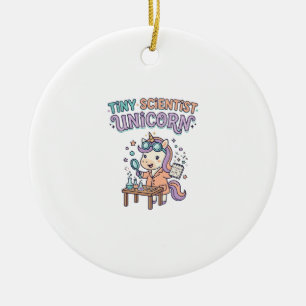 Unicorn Tiny Scientist Unicorn Trendy Product Grap Ceramic Tree Decoration