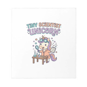 Unicorn Tiny Scientist Unicorn Trendy Product Grap Notepad