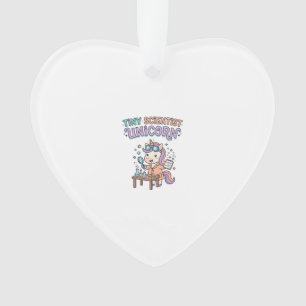 Unicorn Tiny Scientist Unicorn Trendy Product Grap Ornament