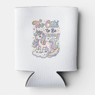 Unicorn Too Cute to Be Ordinary Premium Vector Sti Can Cooler
