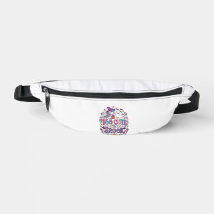 Unicorn Too Cute to Spook Colourful Marketplace Ar Bum Bags