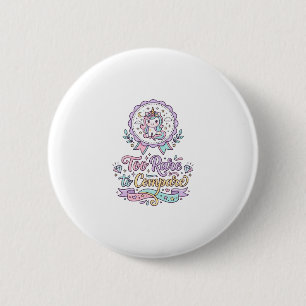 Unicorn Too Rare to Compare Cute Pastel T-Shirt De 6 Cm Round Badge