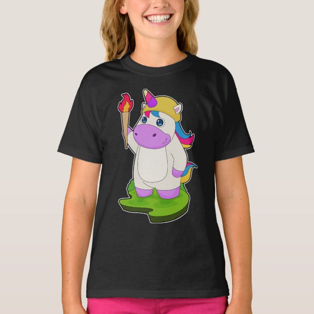 Unicorn Torch T-Shirt (Front)