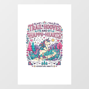 Unicorn Trail Hooves and Happy Hearts Colourful Ap