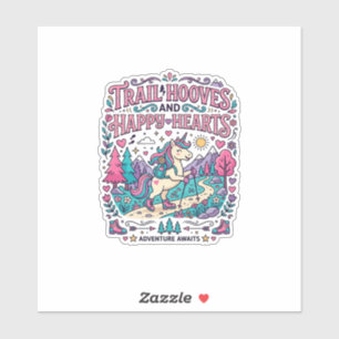 Unicorn Trail Hooves and Happy Hearts Colourful Ap