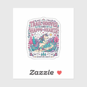 Unicorn Trail Hooves and Happy Hearts Colourful Ap