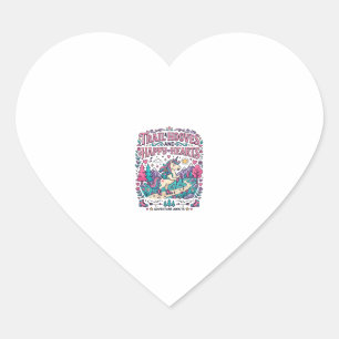 Unicorn Trail Hooves and Happy Hearts Colourful Ap Heart Sticker