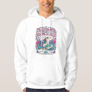 Unicorn Trail Hooves and Happy Hearts Colourful Ap Hoodie