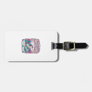 Unicorn Trail Hooves and Happy Hearts Colourful Ap Luggage Tag