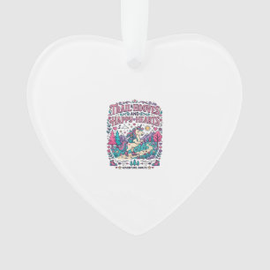Unicorn Trail Hooves and Happy Hearts Colourful Ap Ornament