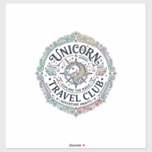 Unicorn Travel Club Original Zazzle Design_1