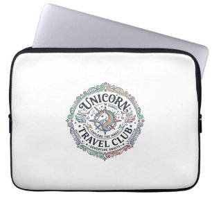 Unicorn Travel Club Original Zazzle Design_1 Laptop Sleeve