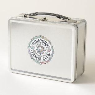 Unicorn Travel Club Original Zazzle Design_1 Metal Lunch Box