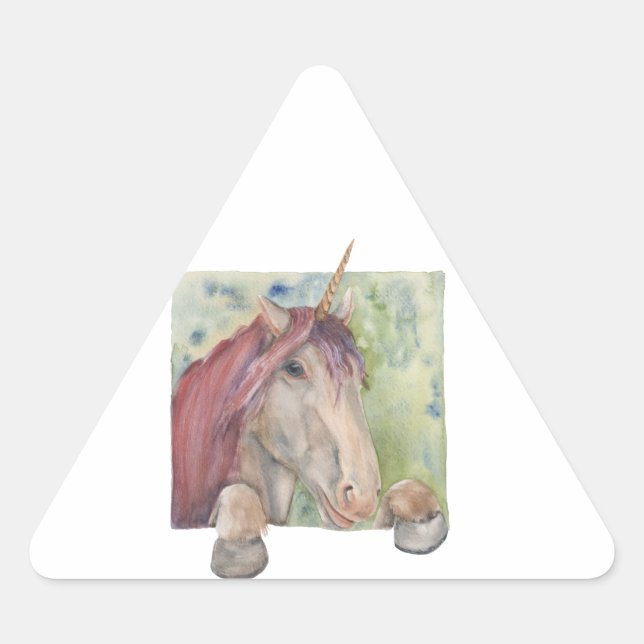 Unicorn Triangle Sticker (Front)