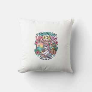 Unicorn Tropical Unicorn Escape POD Ready POD Artw Cushion
