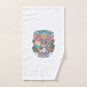 Unicorn Tropical Unicorn Escape POD Ready POD Artw Hand Towel