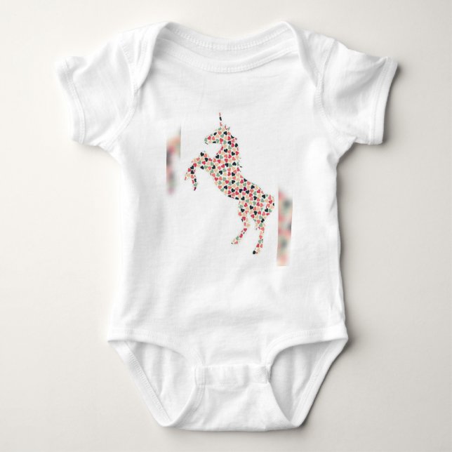 Unicorn Tutu Baby Bodysuit (Front)