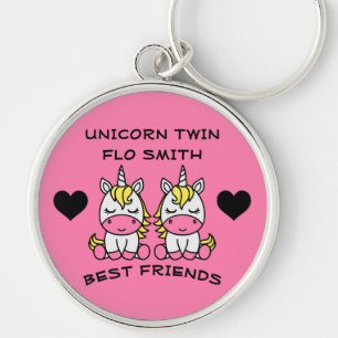 Unicorn Twin Sister  Key Ring