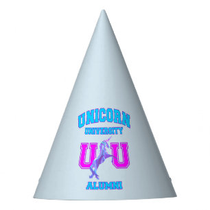 Unicorn University Party Hat