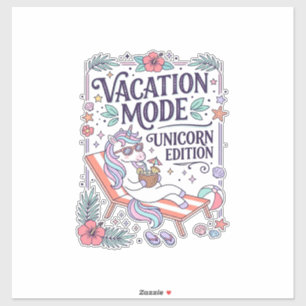 Unicorn Vacation Mode Unicorn Edition Adorable App