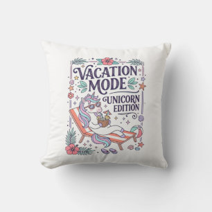 Unicorn Vacation Mode Unicorn Edition Adorable App Cushion
