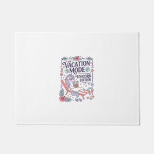 Unicorn Vacation Mode Unicorn Edition Adorable App Doormat