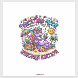 Unicorn Vacation Mode Unicorn Edition Commercial P