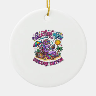 Unicorn Vacation Mode Unicorn Edition Commercial P Ceramic Tree Decoration