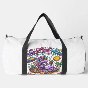 Unicorn Vacation Mode Unicorn Edition Commercial P Duffle Bag