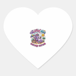 Unicorn Vacation Mode Unicorn Edition Commercial P Heart Sticker