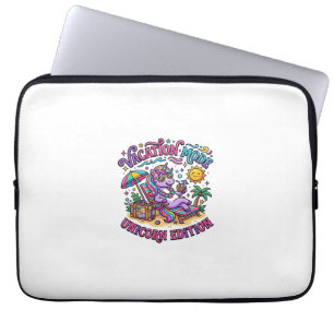 Unicorn Vacation Mode Unicorn Edition Commercial P Laptop Sleeve