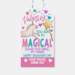 Unicorn Valentine Favour Tag