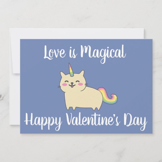 Unicorn Valentine's Day Card Unikitty (Front)