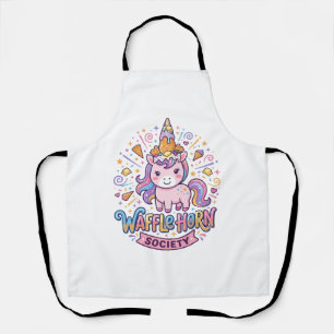 Unicorn Waffle Horn Society Print Ready Apparel Gr Apron