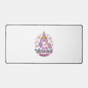 Unicorn Waffle Horn Society Print Ready Apparel Gr Desk Mat