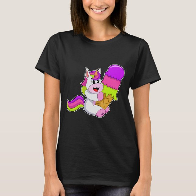 Unicorn Waffle ice cream T-Shirt (Front)