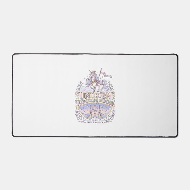 Unicorn Wanderlust Unicorn Gift Idea Vector Design Desk Mat (Front)