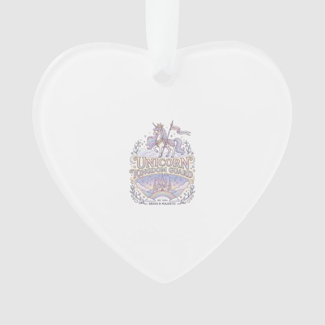 Unicorn Wanderlust Unicorn Gift Idea Vector Design Ornament (Front)