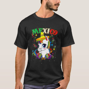 Unicorn Wearing Mask  Cinco De Mayo Mexican Festiv T-Shirt