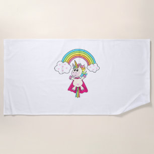 Unicorn Wearing Socks Men Women Kids Boys Girls Th Beach Towel