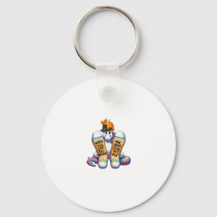 Unicorn Wearing Socks Men Women Kids Boys Girls Th Key Ring