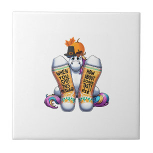 Unicorn Wearing Socks Men Women Kids Boys Girls Th Tile