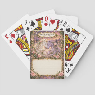 Unicorn Wedding Guest Book Signing Deck Playing Cards