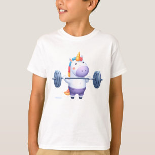Unicorn Weightlifting – Funny Strong Unicorn Kids T-Shirt